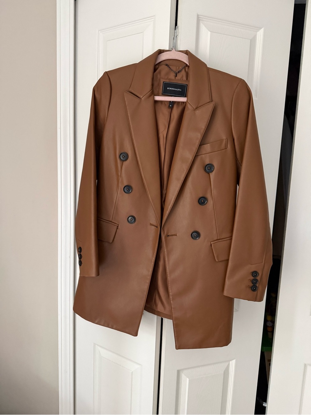 XS Leather Blazer